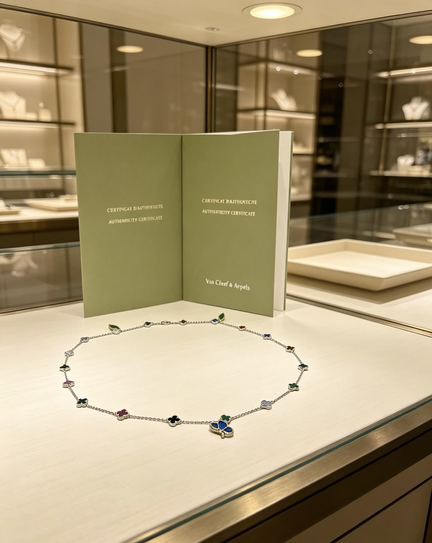 Van Cleef & Arpels Alhambra Butterfly Necklace